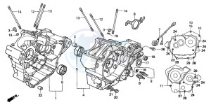 XL650V TRANSALP drawing CRANKCASE