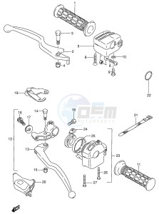 LT-A500F (E3-E28) drawing HANDLE LEVER