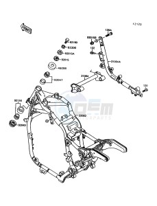 VN 1500 C [VULCAN 1500 L] (C3-C4) [VULCAN 1500 L] drawing FRAME