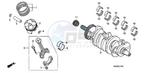 CBF600NA9 France - (F / ABS CMF) drawing CRANKSHAFT/PISTON