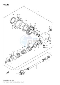 VZR1800 (E2) INTRUDER drawing PROPELLER SHAFT FINAL DRIVE GEAR (VZR1800L1 E2)