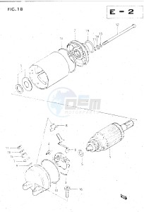 GSX500E (E39) drawing STARTING MOTOR