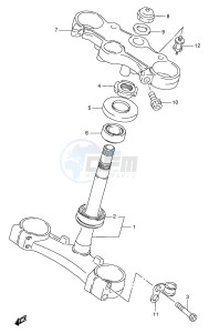 GSX-R1100W (E2) drawing STEERING STEM