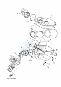 YFM700FWBD KODIAK 700 EPS (B5KJ) drawing INTAKE