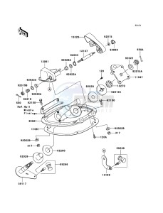 JET SKI STX-15F JT1500A6F FR drawing Handle Pole