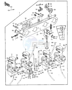 KZ 1000 A [KZ1000] (A3-A4) [KZ1000] drawing CARBURETOR ASSY -- U.S.A.- --- 79-80 A3_A3A_A4- -