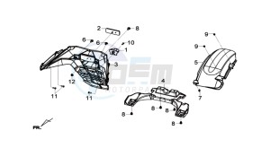 GTS 300i drawing TAIL LIGHT - LICENSE PLATE