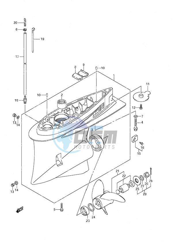 Gear Case (DF 250S)