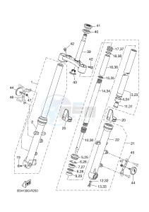 MTM690-U MTM-690-U XSR700 (B348 B348 B348) drawing FRONT FORK