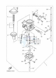 XTZ125E (1SBH) drawing CARBURETOR