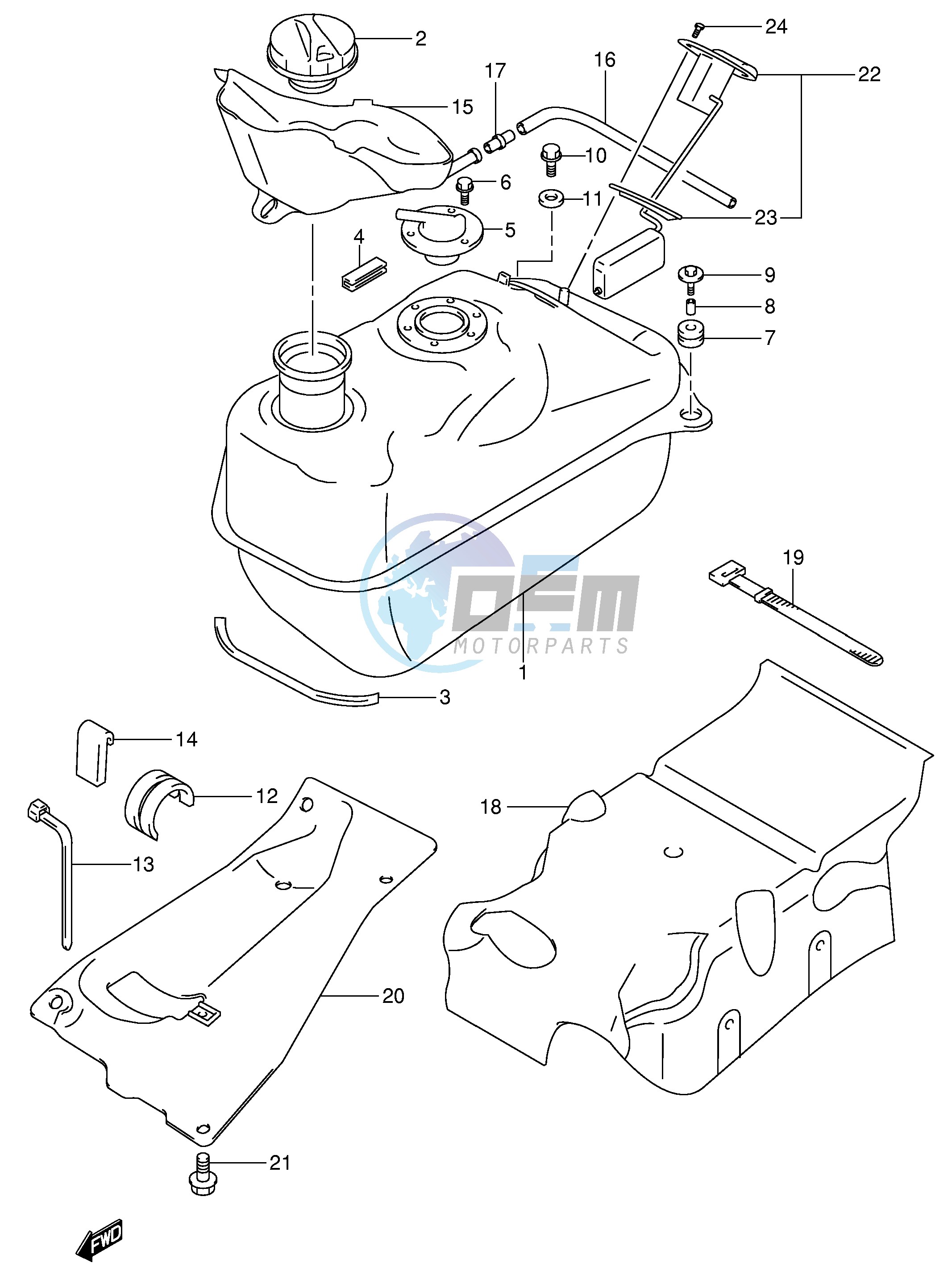 FUEL TANK (MODEL X Y)