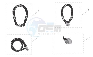 Scarabeo 250 Light e3 drawing Acc. - Mechanics anti-theft