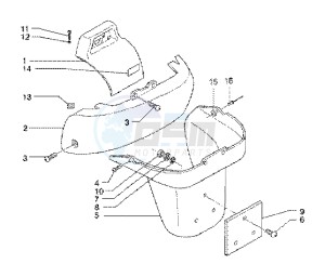 X9 125 SL drawing Rear coverings