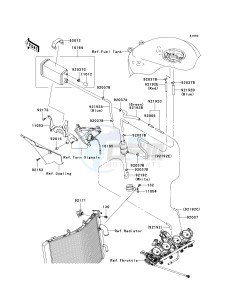 ZX 1000 D [NINJA ZX-10R] (D6F-D7FA) D7F drawing FUEL EVAPORATIVE SYSTEM -- CA- -