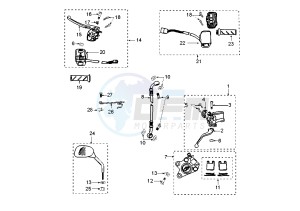 LUDIX 14 ELEGANT - 50 cc drawing BRAKE SYSTEM