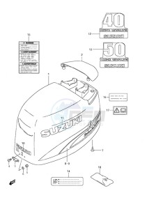 DF 40 drawing Engine Cover