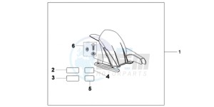 CB600F39 Spain - (SP / ST 25K) drawing HUGGER