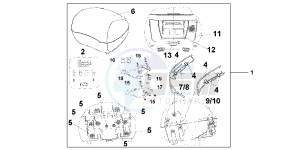 VFR1200FC drawing 31L TOP BOX PROMINENCE RED