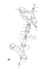 GSX750F (E28) drawing STEERING STEM