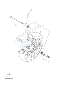 CS50 JOG R (2ADD 2ADD 2ADD) drawing FRONT WHEEL