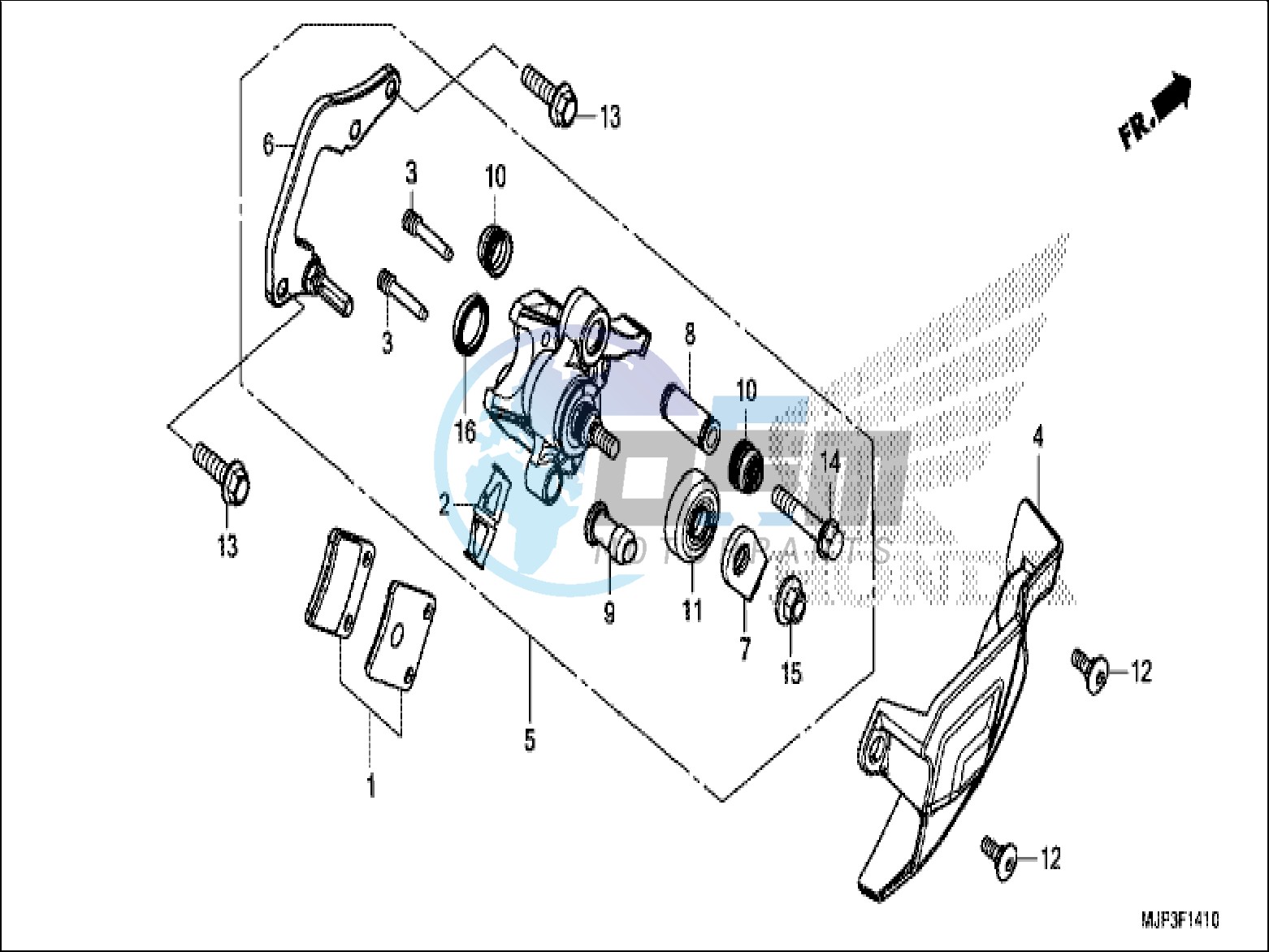 PARKING BRAKE CALIPER