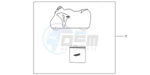 CBR1000RA9 France - (F / ABS CMF) drawing INDOOR CYCLE COVER