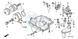 CBR1000RR9 France - (F / MK) drawing OIL PAN/OIL PUMP