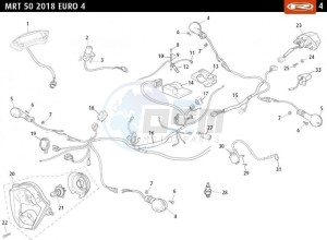 MRT-50-E4-2018-AUSTRIA-MRT-50-FREE-JUMP-GREEN-EURO-4-2018 drawing ELECTRICAL SYSTEM