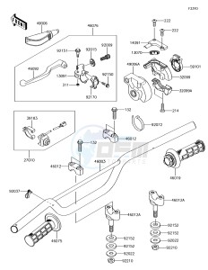 KX85-II KX85DGF EU drawing Handlebar