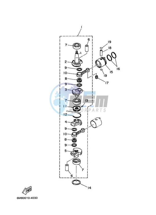 CRANKSHAFT--PISTON