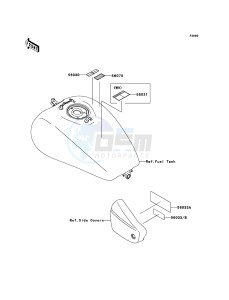 VN1600 MEAN STREAK VN1600B7F GB XX (EU ME A(FRICA) drawing Labels