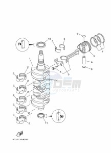 FT60GETX drawing CRANKSHAFT--PISTON