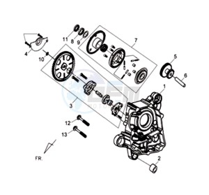 CELLO ALLO 125 drawing CRANKCASERIGHT / OILPUMP