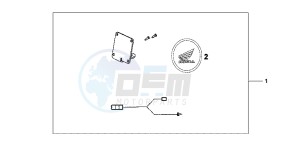 XL700VB drawing HEATED GRIP ATT.