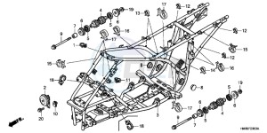 TRX250TEB drawing FRAME BODY