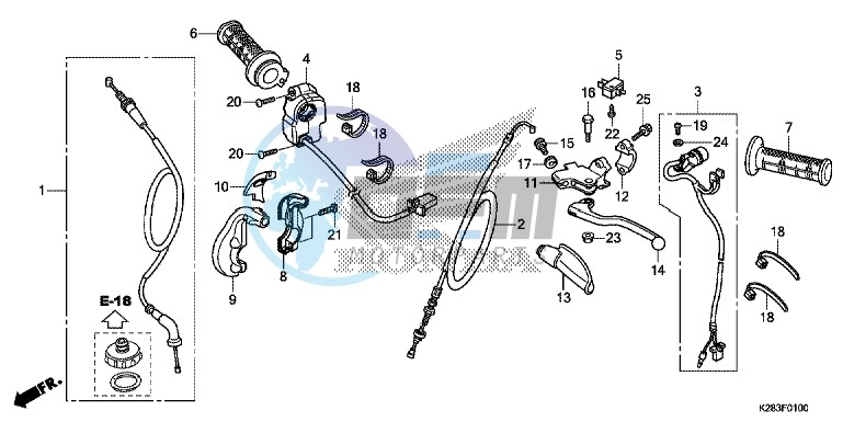 HANDLE LEVER/SWITCH/CABLE