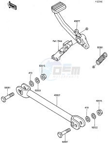 ZG 1000 A [CONCOURS] (A7-A9) [CONCOURS] drawing BRAKE PEDAL_TORQUE LINK