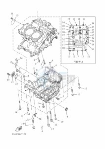 XSR700 MTM690D-U (BCP1) drawing CRANKCASE