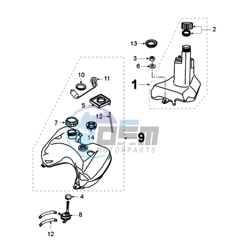 TANK AND FUEL PUMP