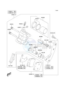 KSF 400 A [KFX400) (A1-A3) [KFX400) drawing FRONT BRAKE