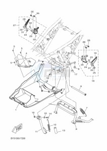 CZD250-A  (B8Y4) drawing STAND & FOOTREST