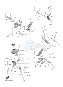 YZF600 YZF-R6 (BN6S) drawing STAND & FOOTREST