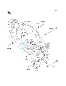 ZX 600 N [ZX-6RR] (N1) N1 drawing ENGINE MOUNT