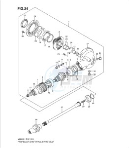 VZ800L1 drawing PROPELLER SHAFT - FINAL DRIVE GEAR