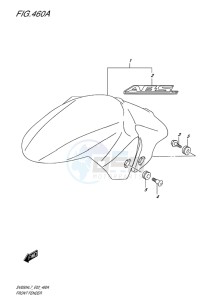 SV650 ABS EU drawing FRONT FENDER