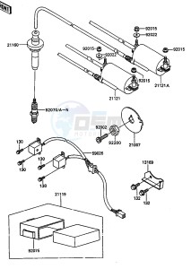 ZG 1000 A [CONCOURS] (A7-A9) [CONCOURS] drawing IGNITION SYSTEM