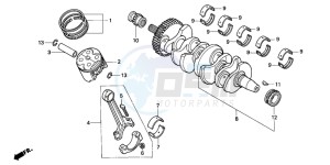 CBR600F2 drawing CRANKSHAFT/PISTON