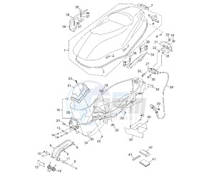 YP R X-MAX 250 drawing SEAT