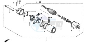 CB900F CB900 HORNET drawing STARTING MOTOR