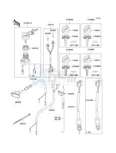 KLF 300 C [BAYOU 300 4X4] (C15-C17 C17 CAN ONLY) [BAYOU 300 4X4] drawing IGNITION SWITCH